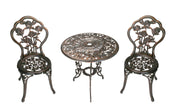 3-Piece Cast Aluminum Outdoor Bistro Set