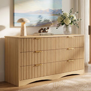 6-Drawer Fluted Dresser