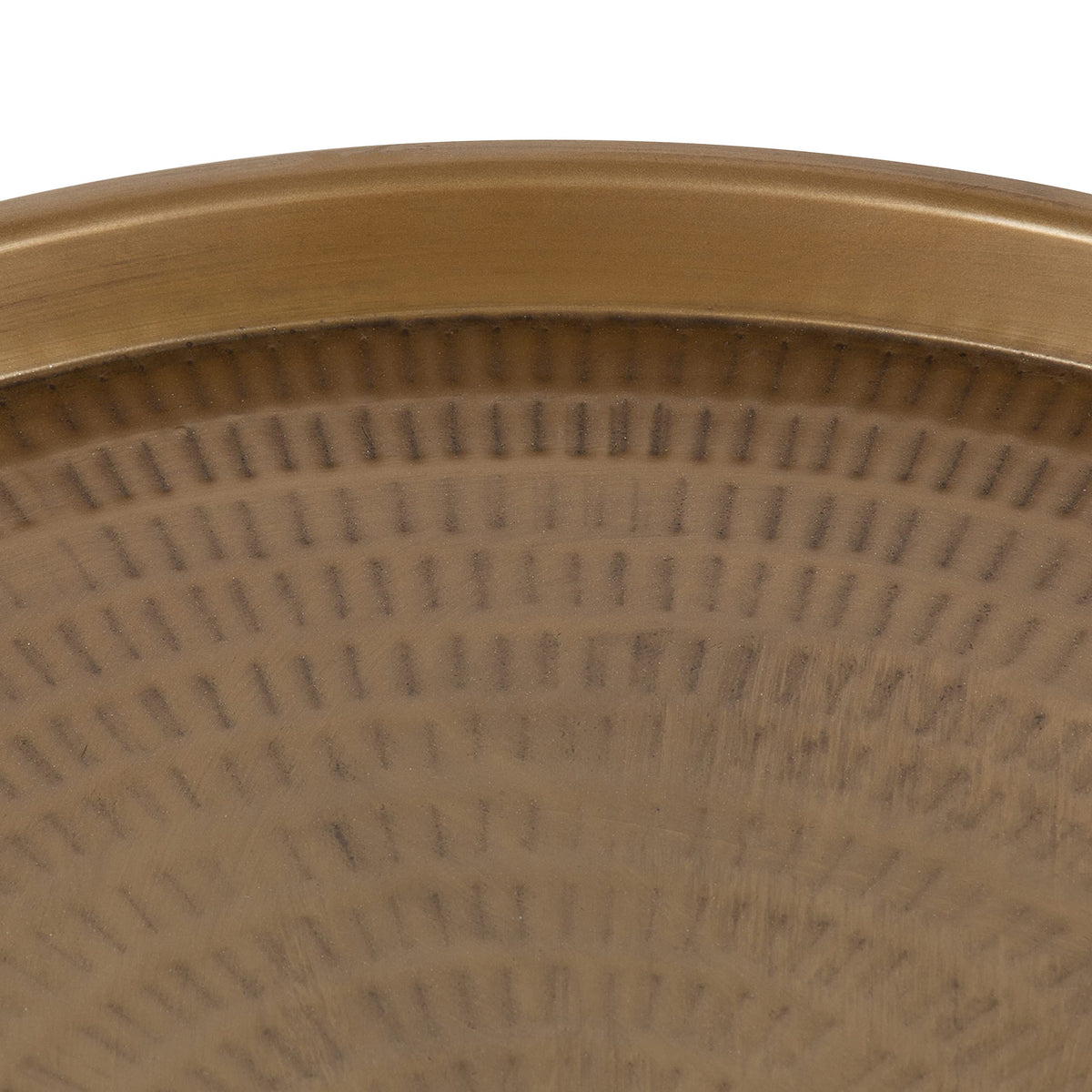 Gold Hammered Metal Coffee Table