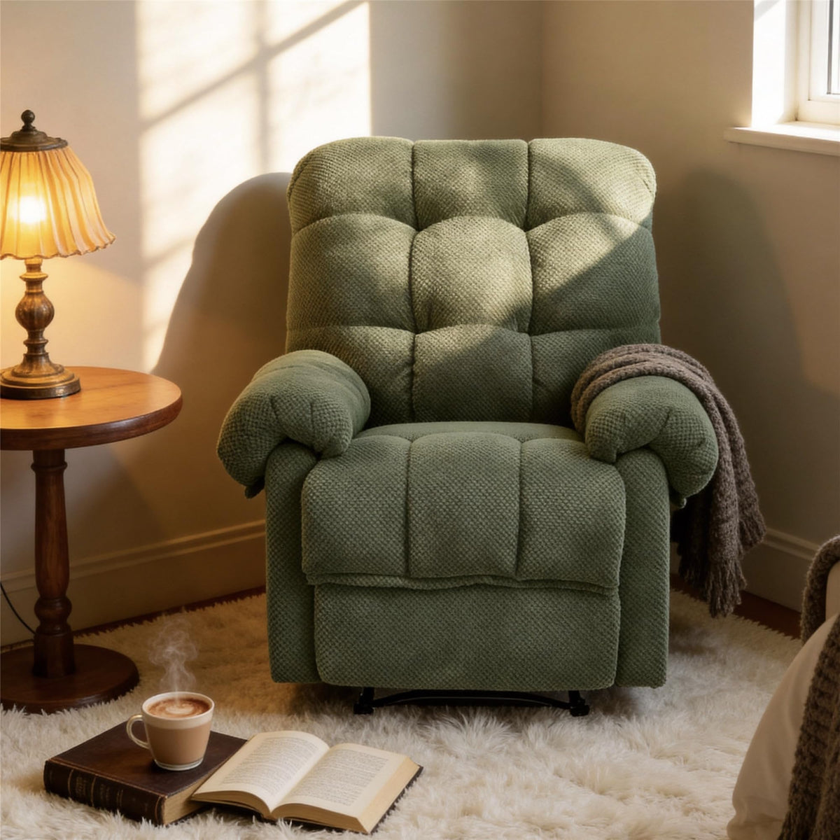 Padded Manual Recliner