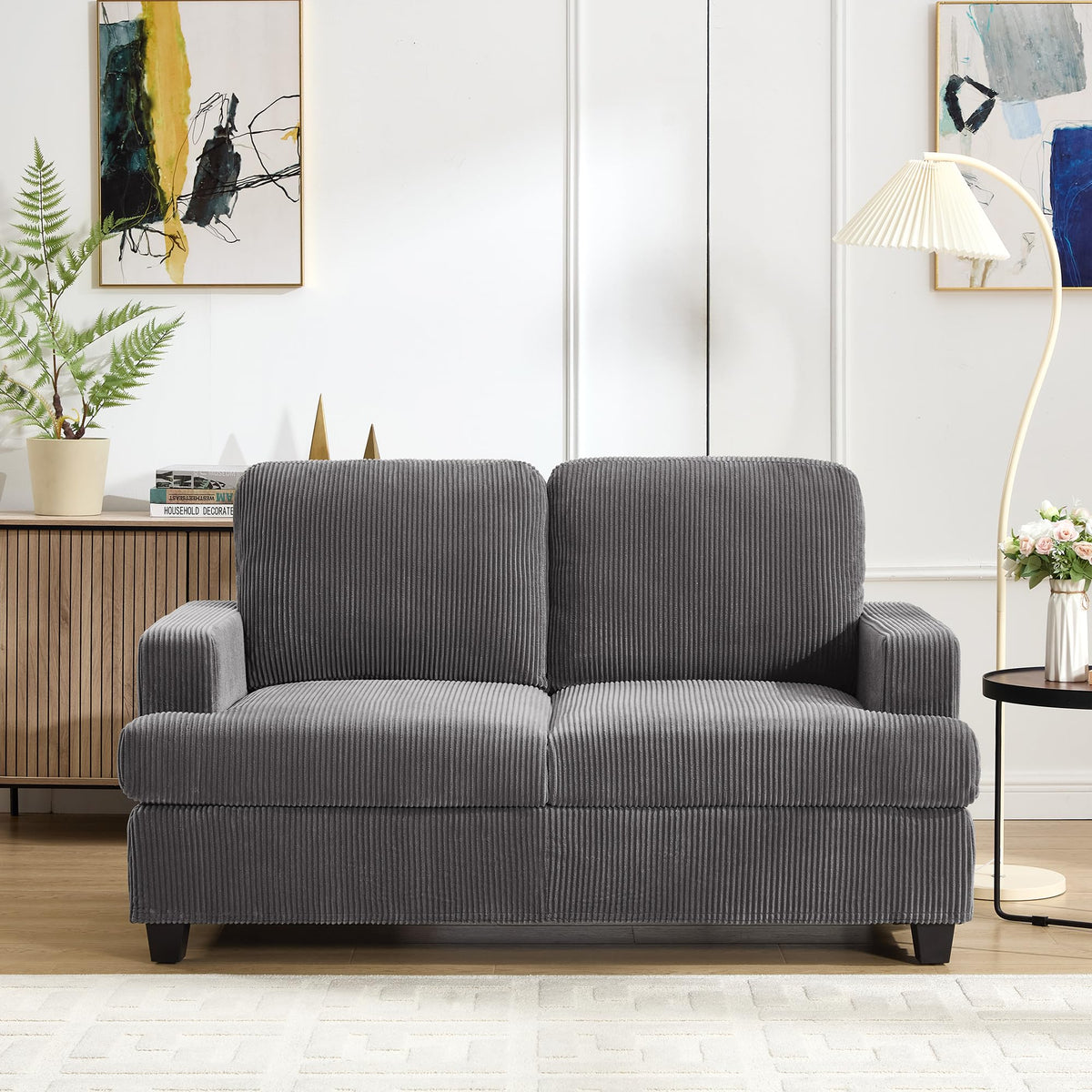 Corduroy Loveseat Sofa