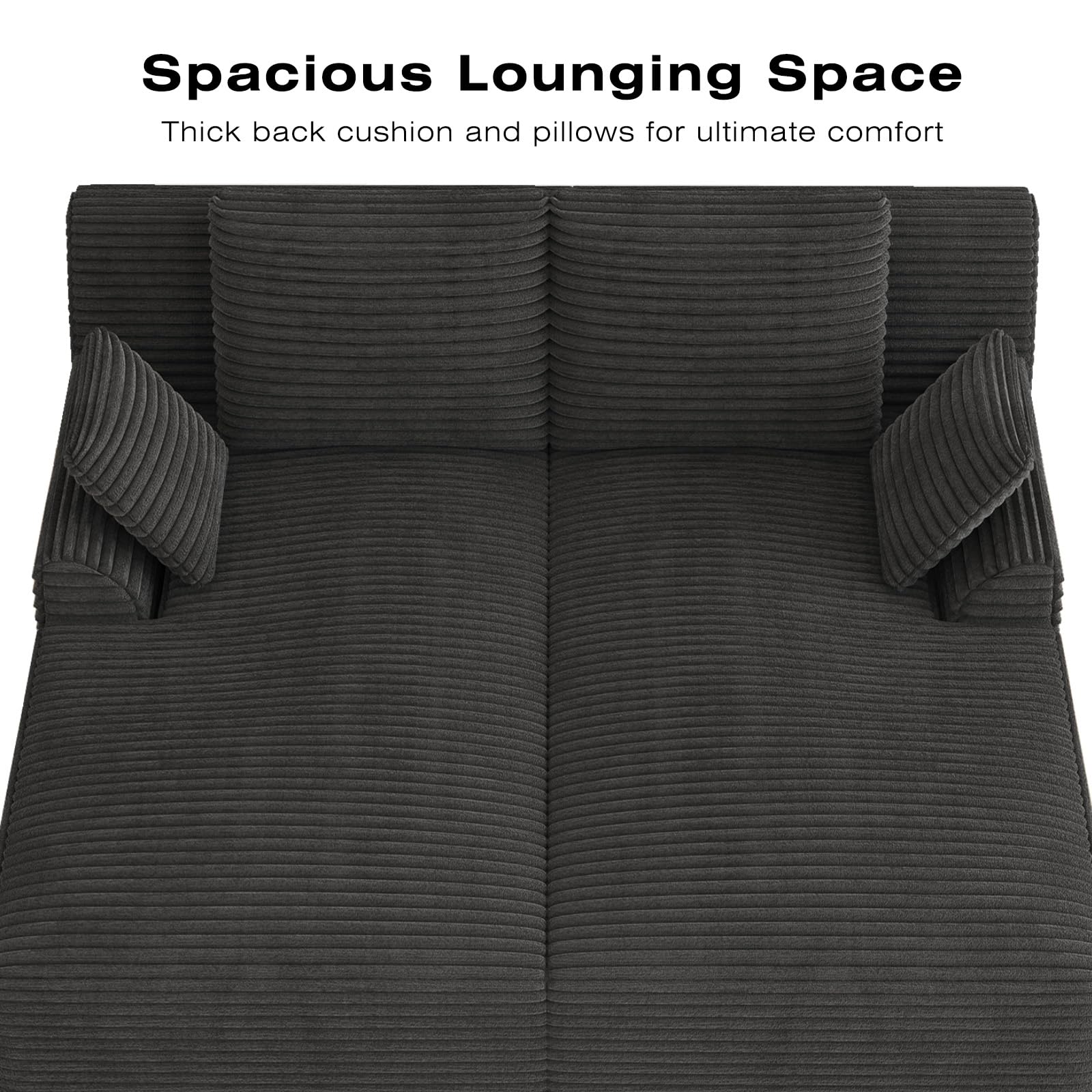 Oversized Modular Chaise Lounge Sofa Bed
