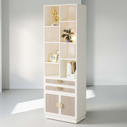 Wood Bookcase with Drawers & Doors
