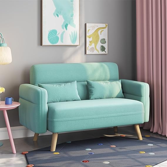 46" Mid-Century Loveseat Sofa