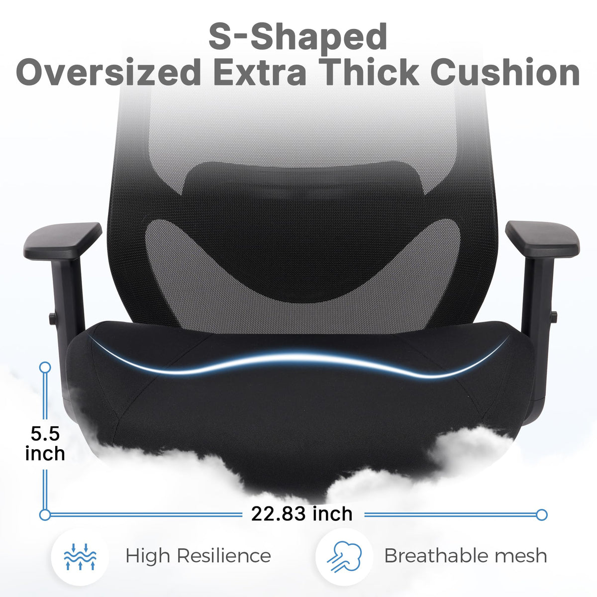 Big and Tall Drafting Chair, 400lbs Heavy Duty Chair for Standing Desk