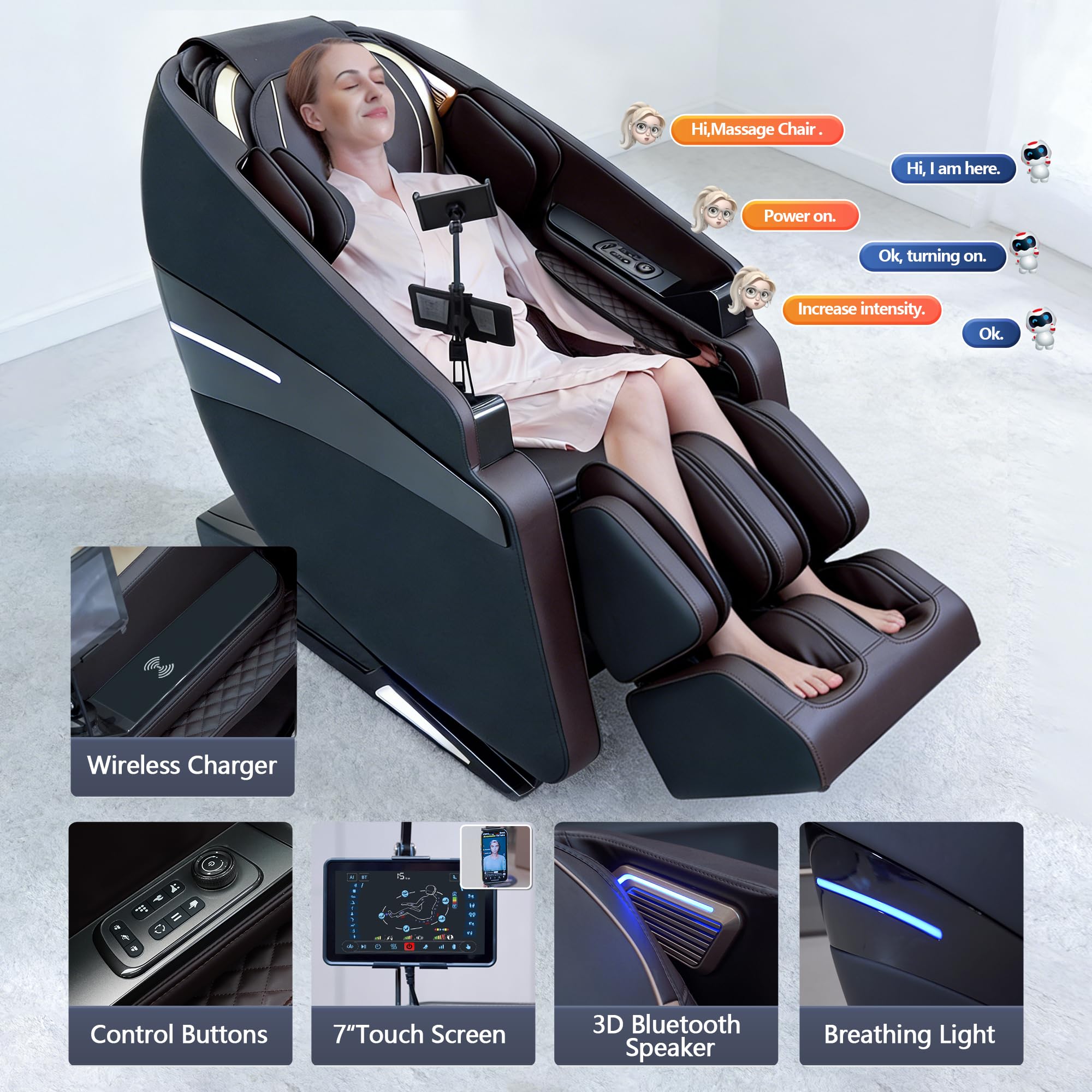 4D Full Body Massage Chair with Heat & Zero Gravity