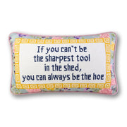 FURBISH Sharpest Tool Needlepoint Pillow, 9" x 15"
