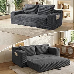 Convertible Sofa Bed Loveseat Sleeper with Memory Foam