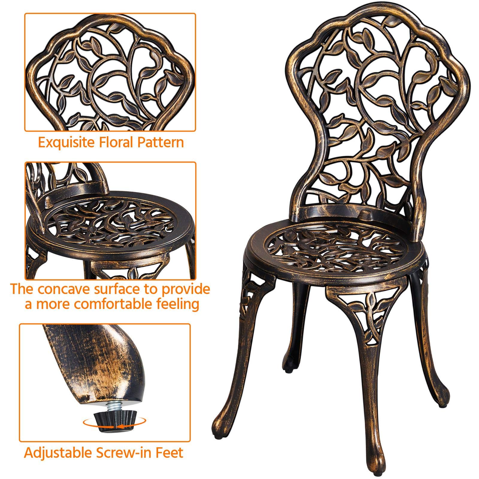 3-Piece Outdoor Bistro Set