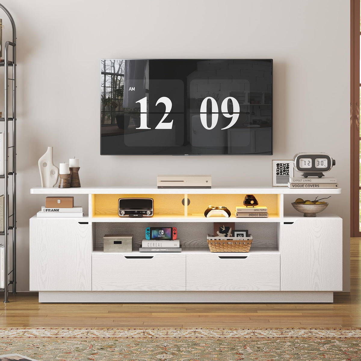 LED TV Stand with Storage