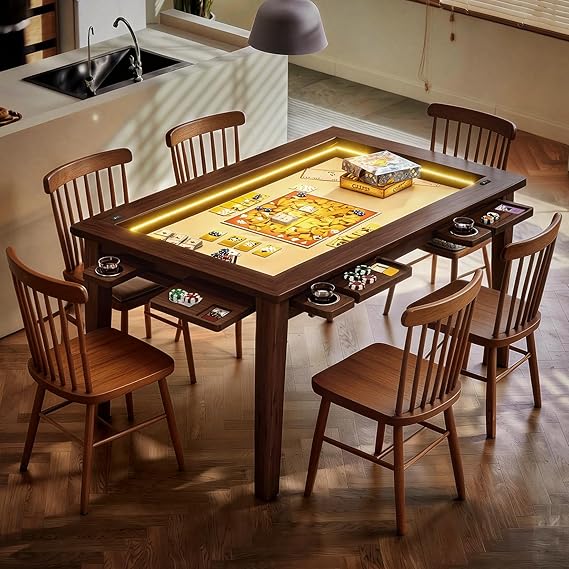 2-in-1 LED Board Game & Dining Table