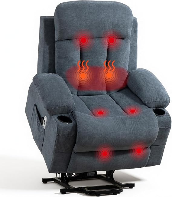 Power Lift Recliner Chair with Massage & Heat