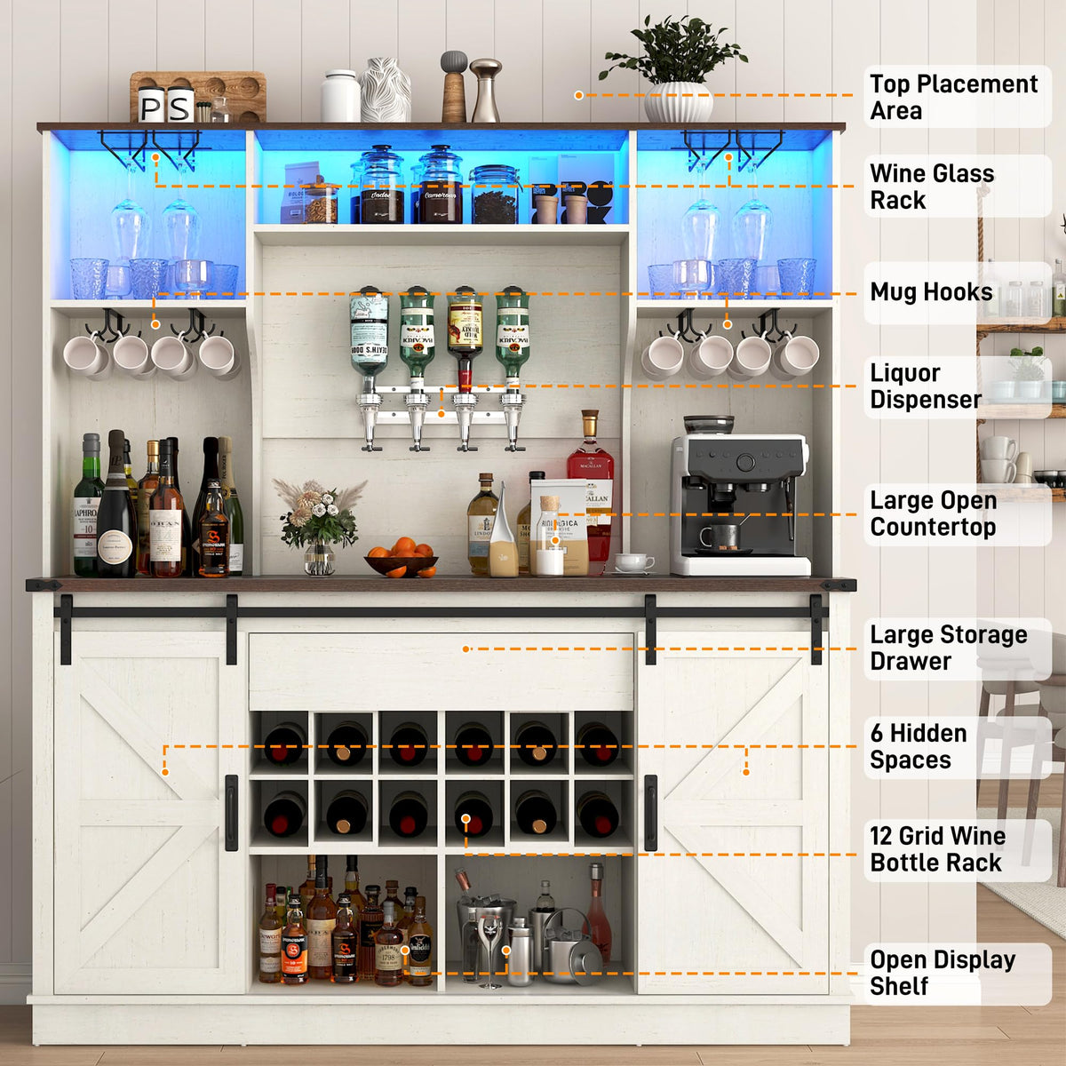 Farmhouse Bar Cabinet