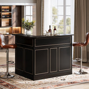 L-Shaped Bar Cabinet