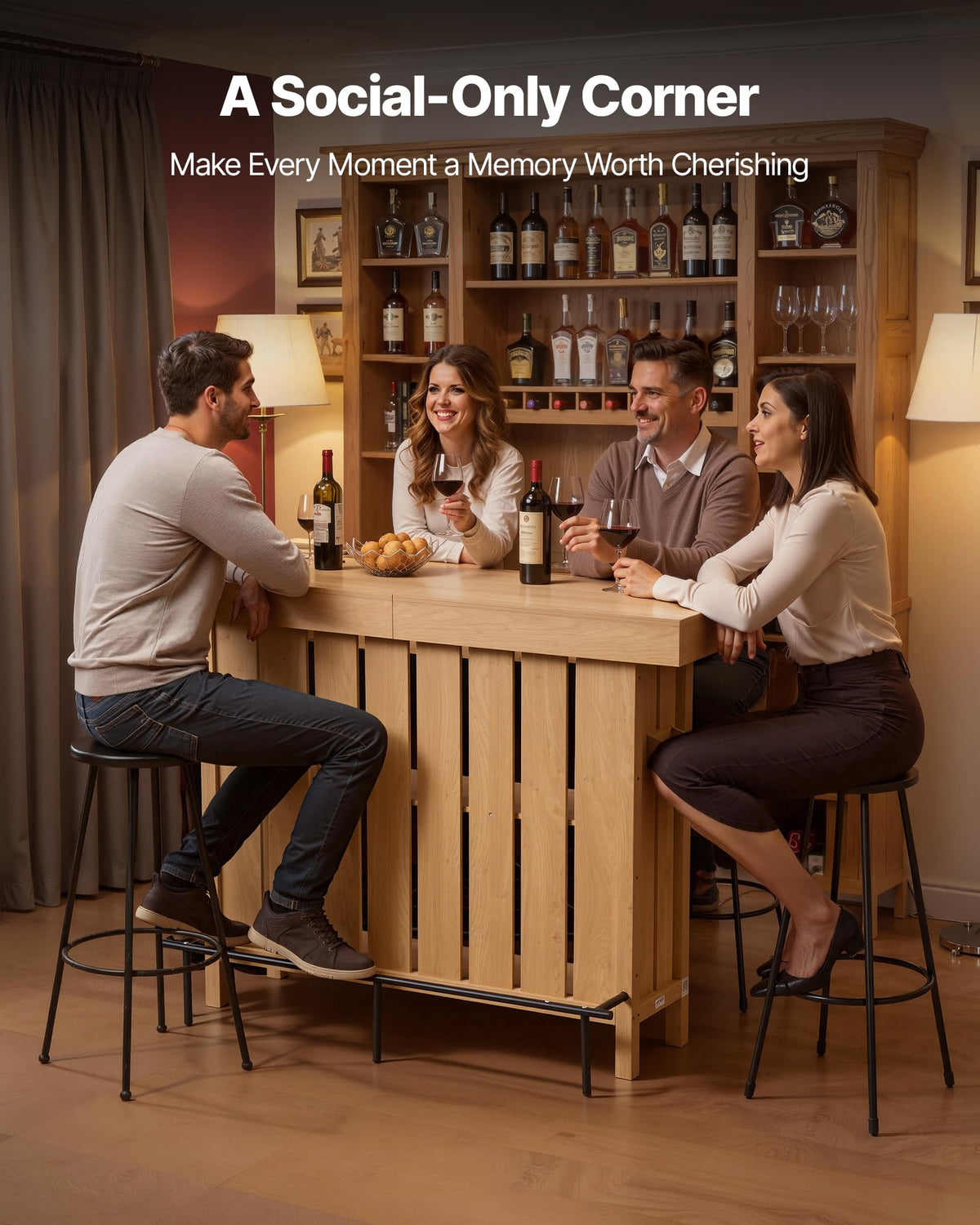 3-Tier Home Bar Table