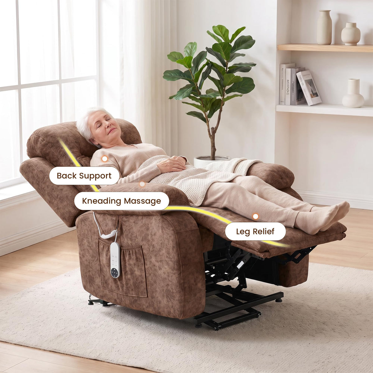 Dual Motor Massage Lift Recliner