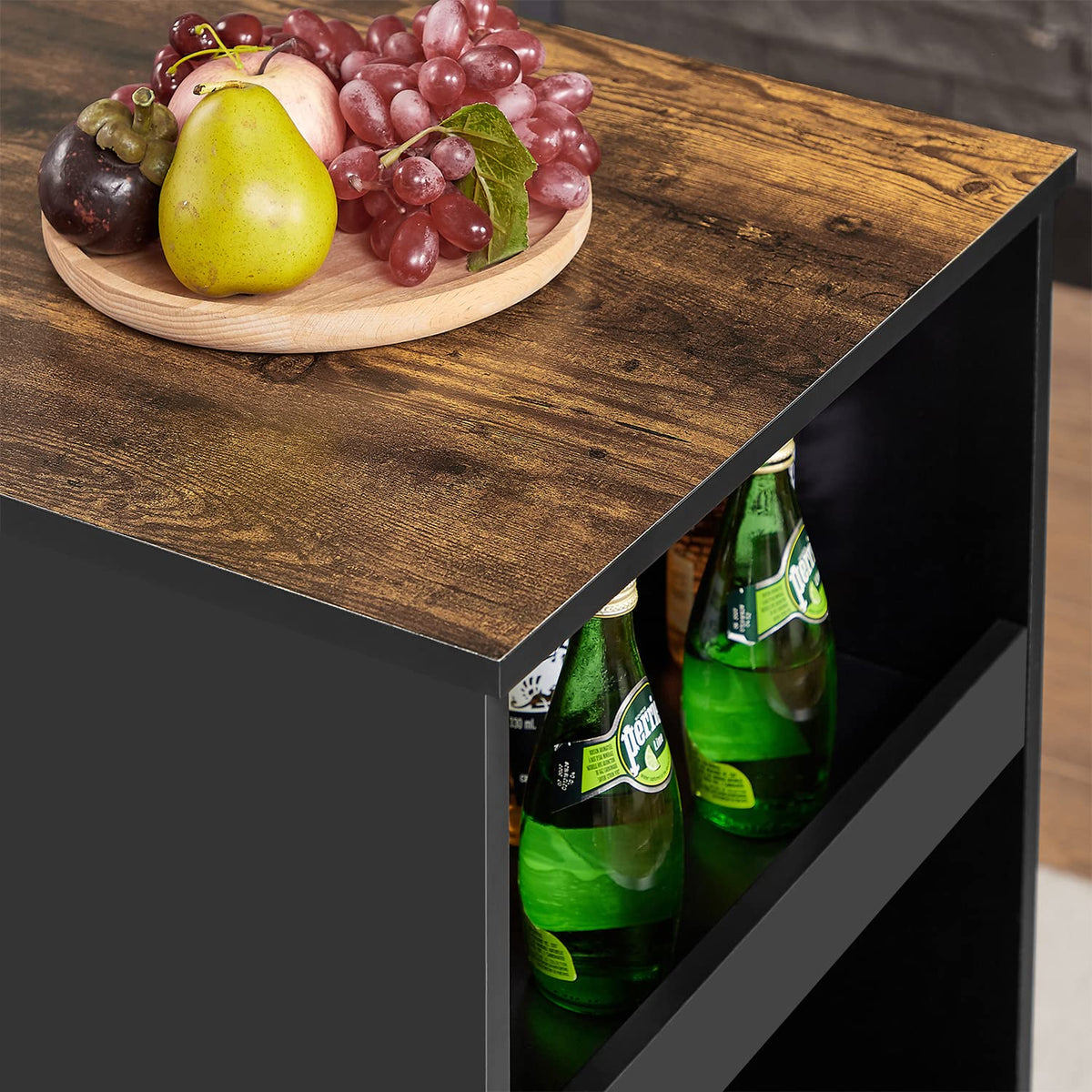3-Piece Bar Table Set with Storage