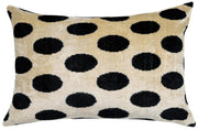 Velvet Polka Dot Throw Pillow