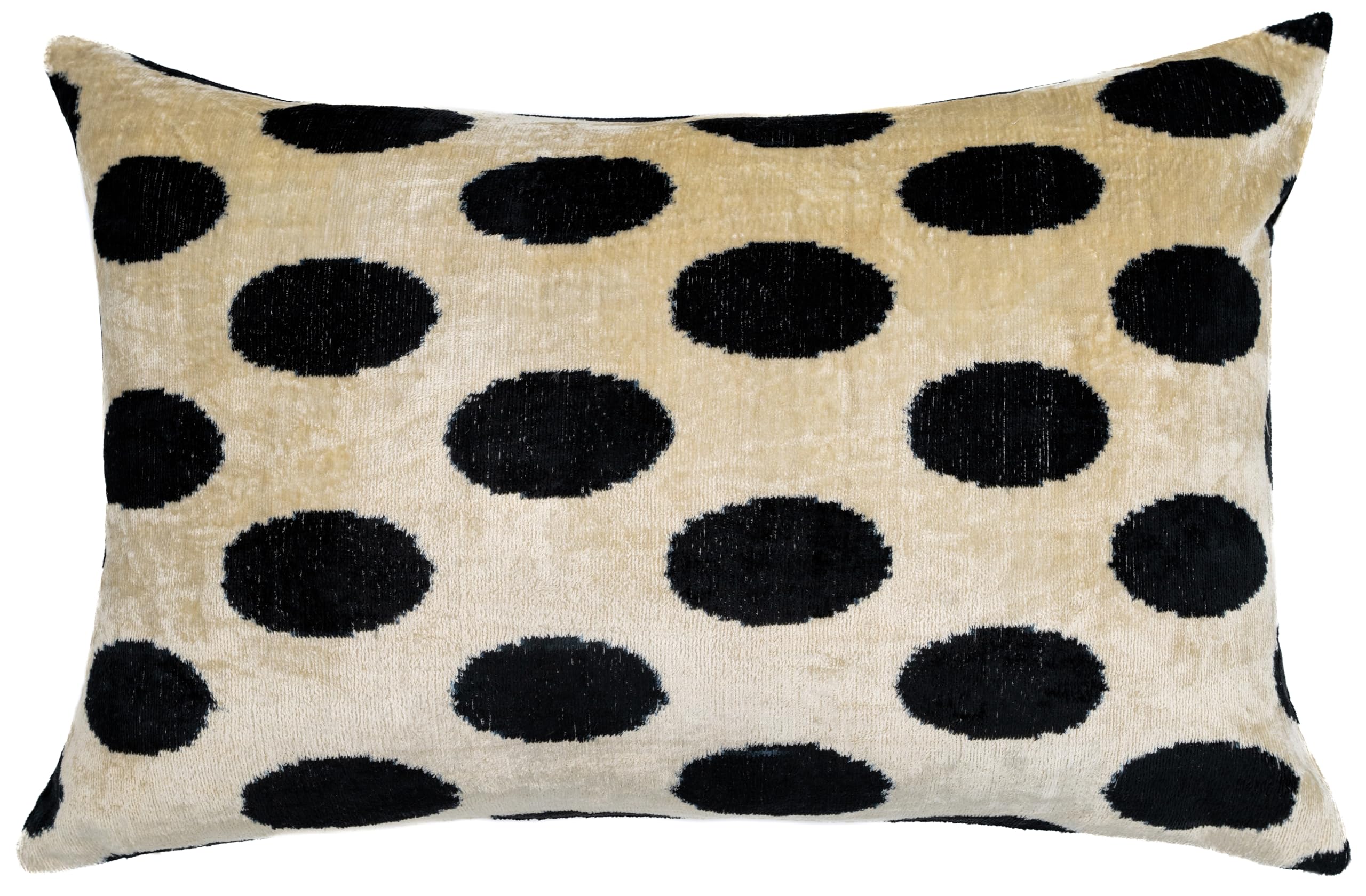 Velvet Polka Dot Throw Pillow