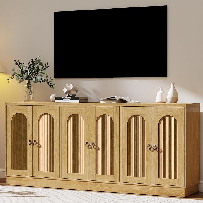 Fluted Arched TV Stand