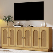 Oak Fluted TV Stand