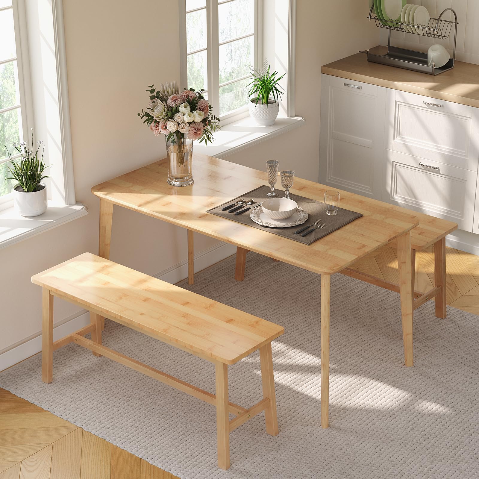 Bamboo Dining Bench