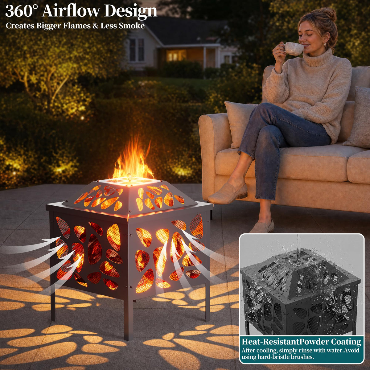 Compact Wood-Burning Fire Pit