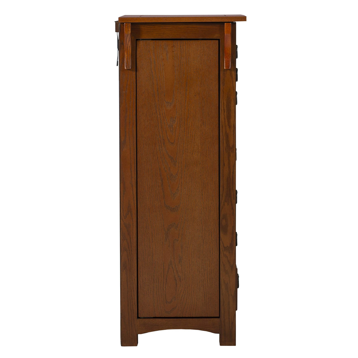 Powell Oak Kat Jewelry Armoire 19.625"L x 15.25"W x 40.625"H