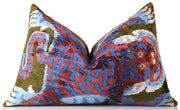 Silk Velvet Tiger Throw Pillow 16x24