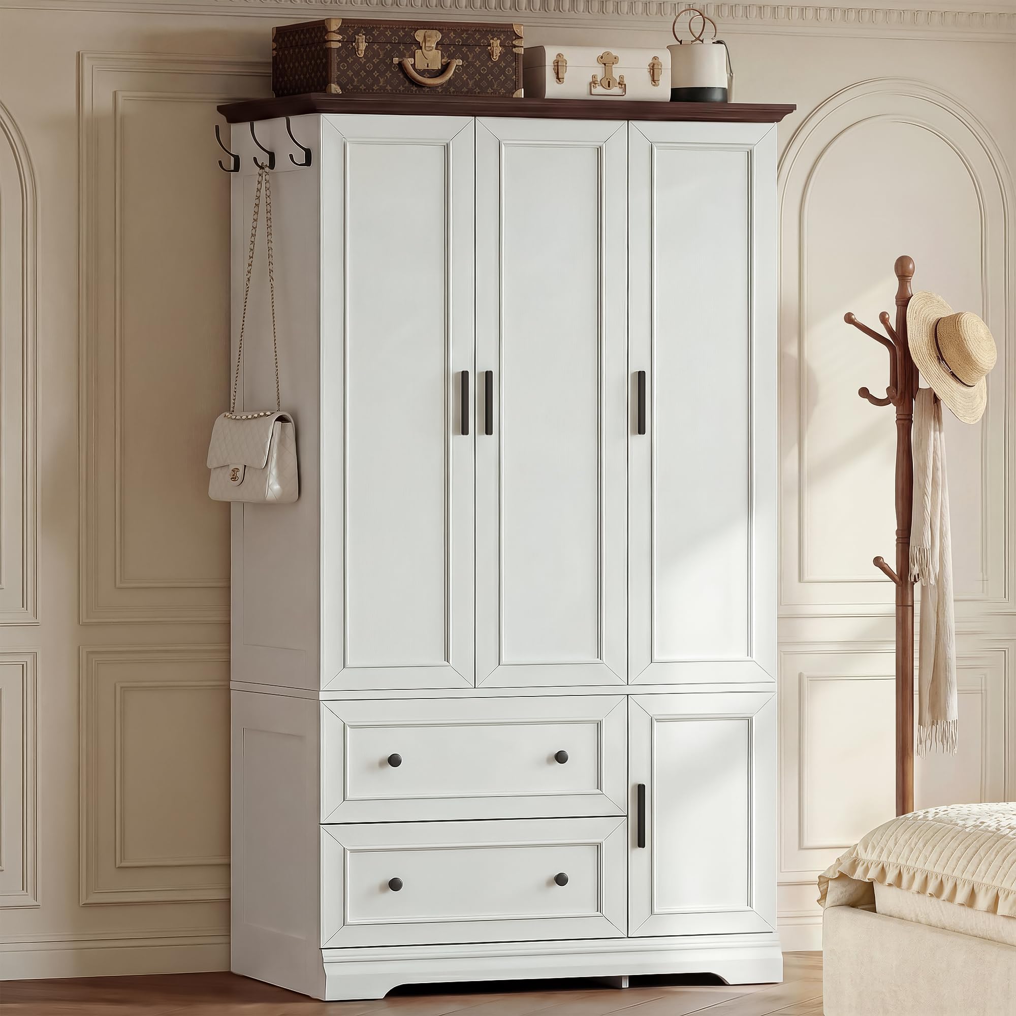 Armoire Wardrobe Closet with Drawers