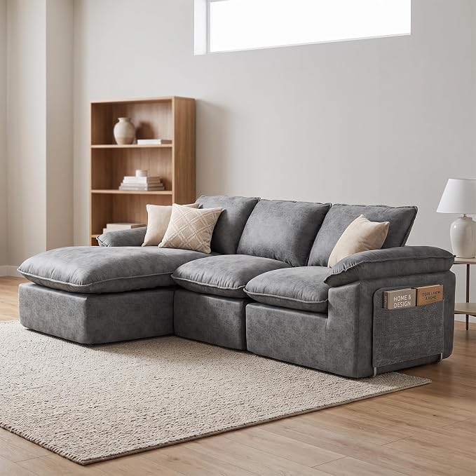 L-Shaped Modular Sectional Sofa