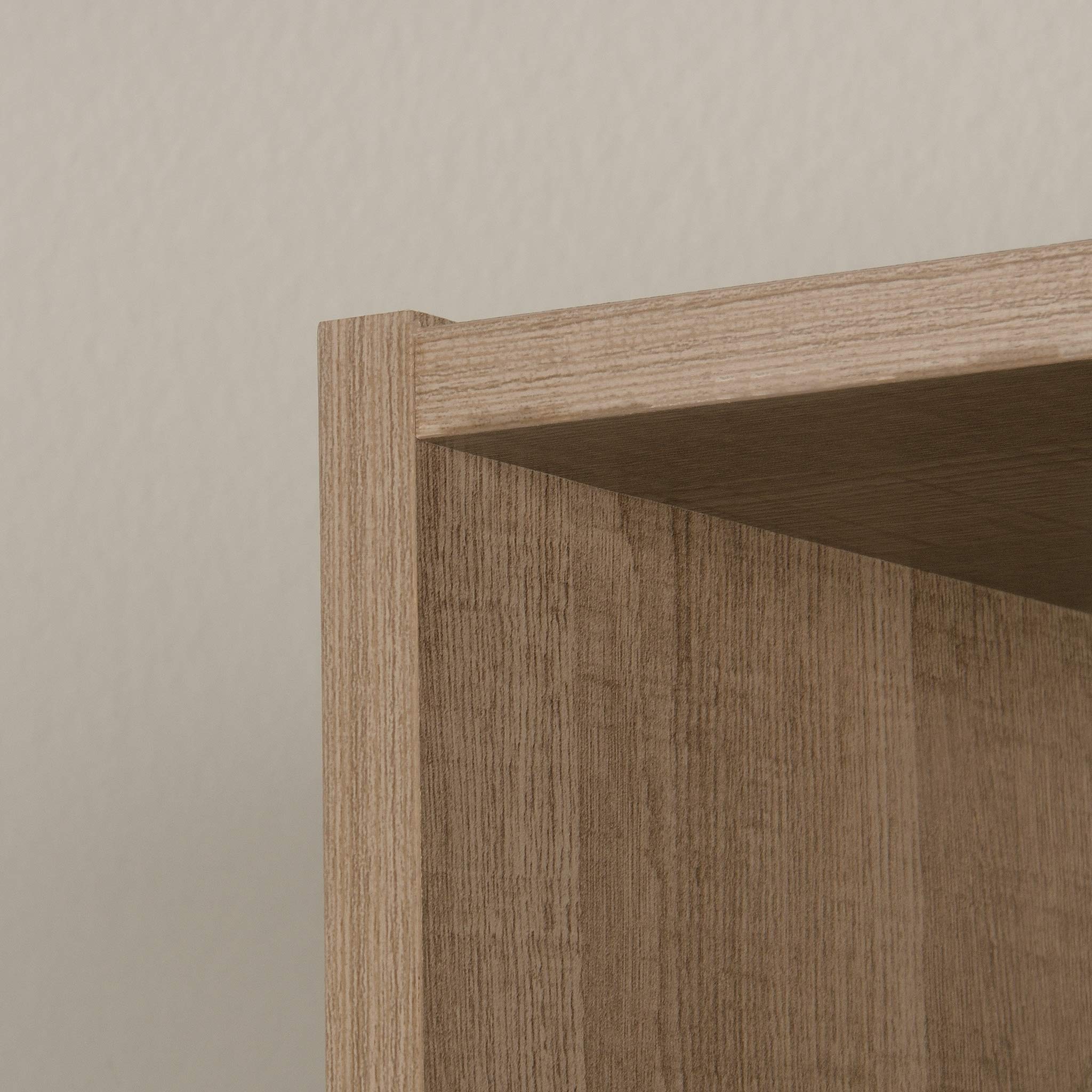 Sauder Beginnings Bookcase With Doors/ Book shelf, Summer Oak finish