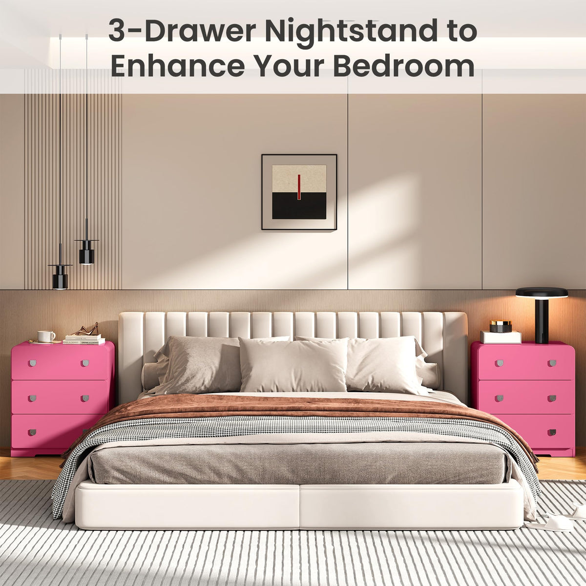 3-Drawer Nightstand