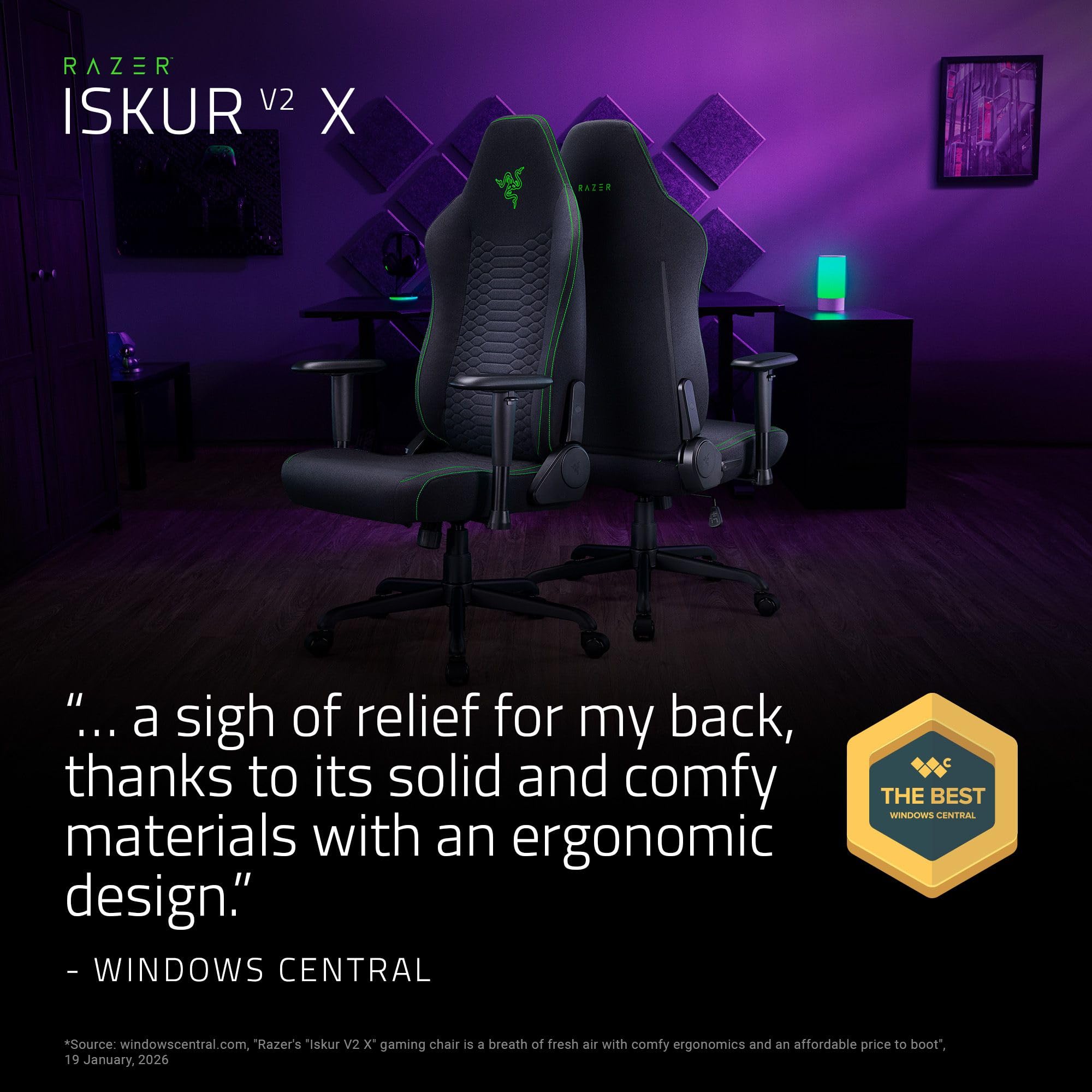 Ergonomic Gaming Chair with Lumbar Support