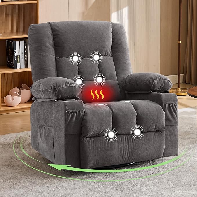 Power Lift Recliner Chair with Massage & Heat