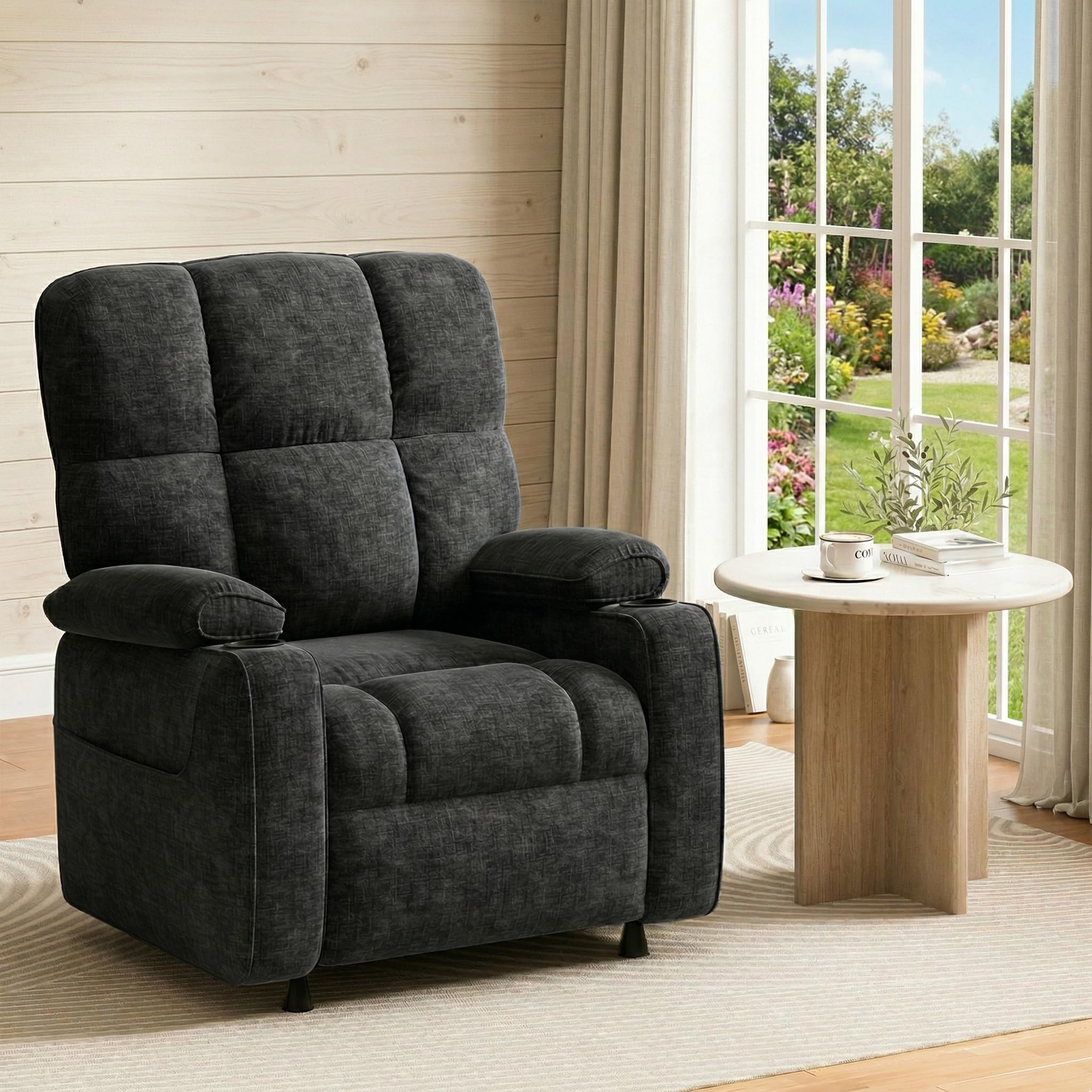 Power Recliner Chair with Cup Holder & USB Port
