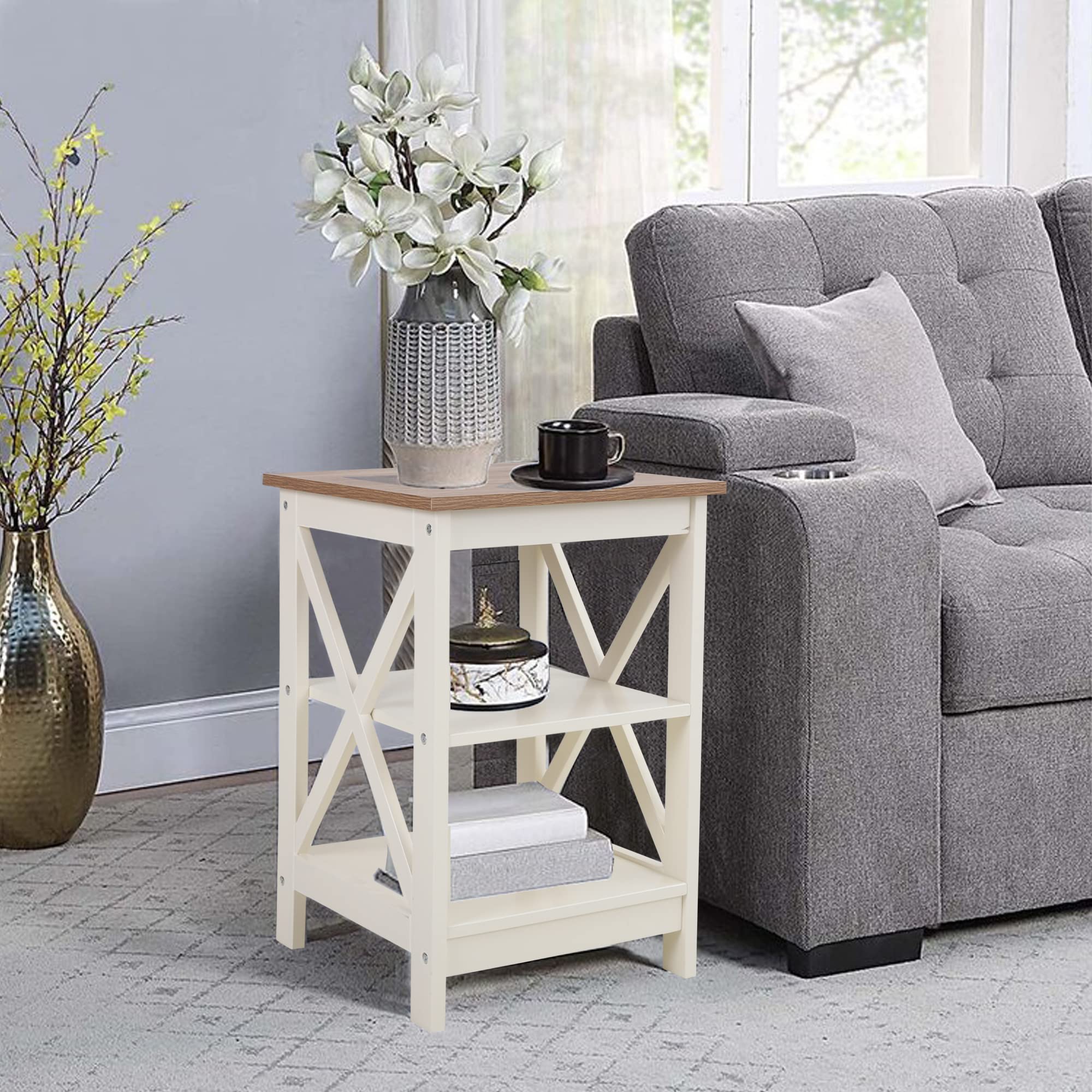 3-Tier End Table Set of 2