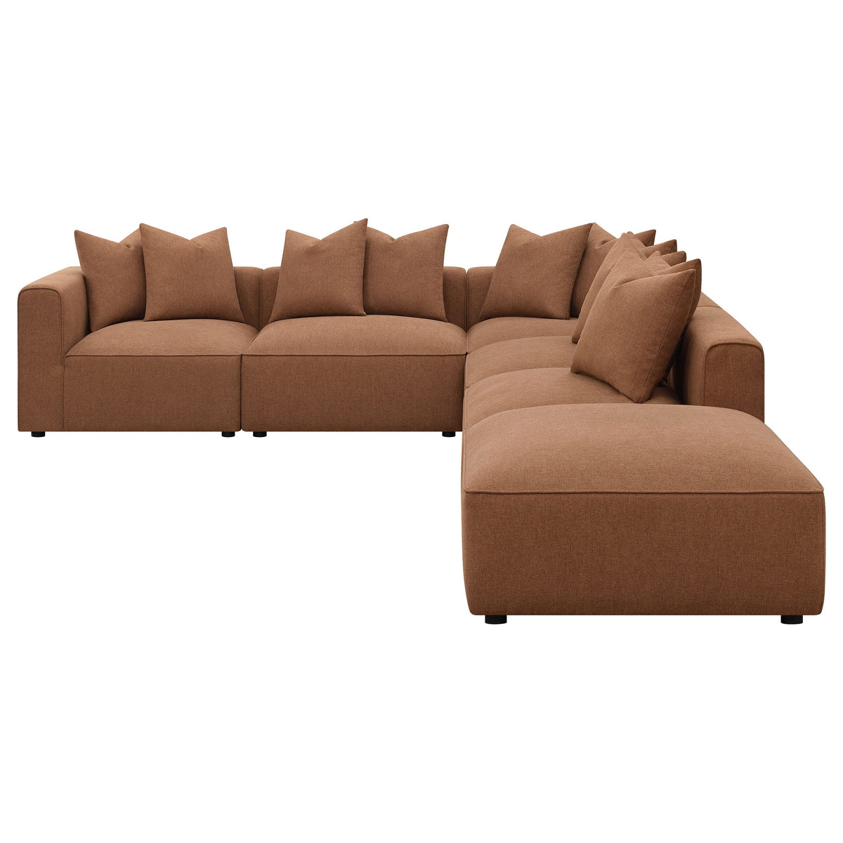 Coaster Jennifer 6-Piece Modular Sectional Sofa Terracotta 551591-SET