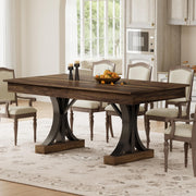 71-Inch Rectangular Dining Table with Drawers