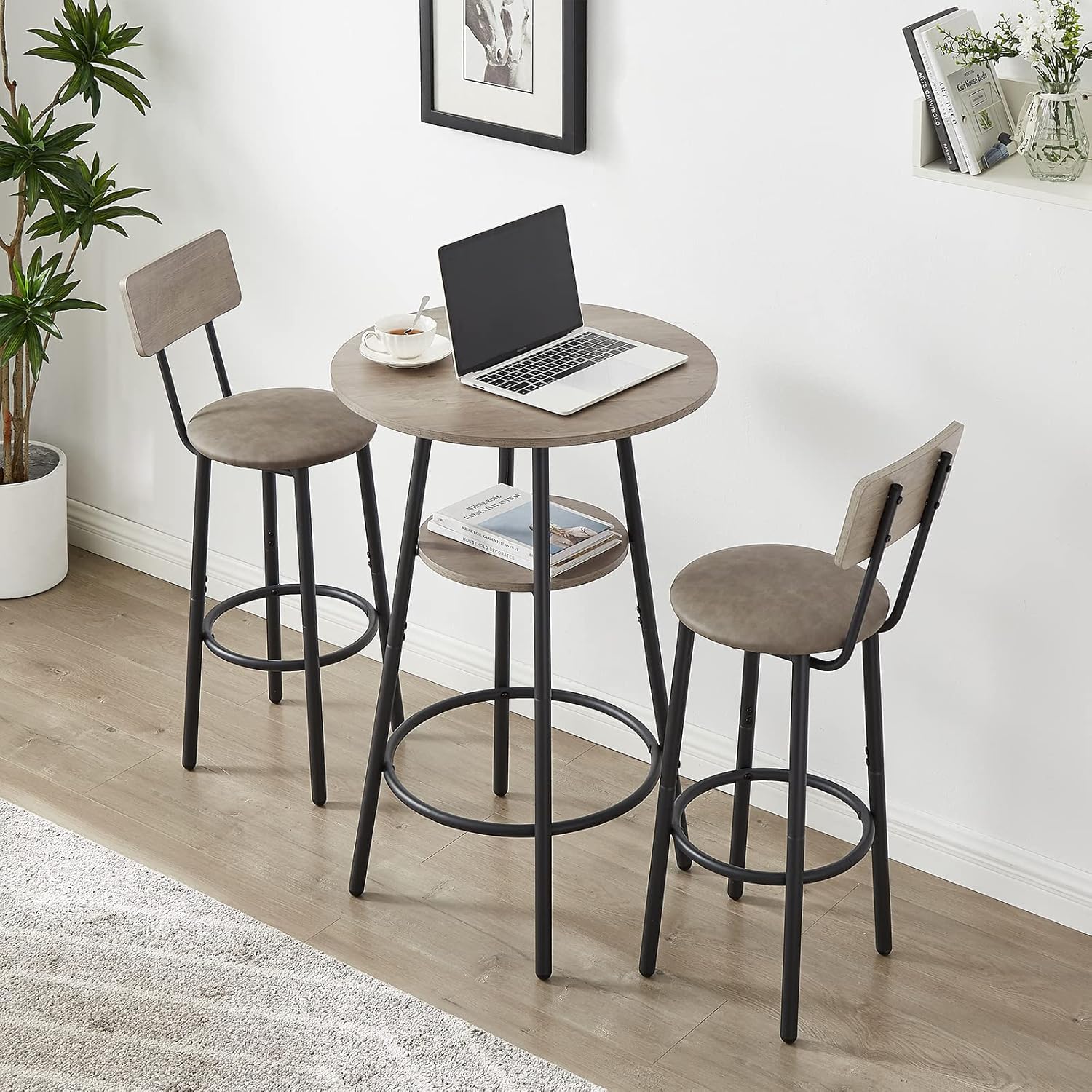 3-Piece Counter Height Bar Table Set