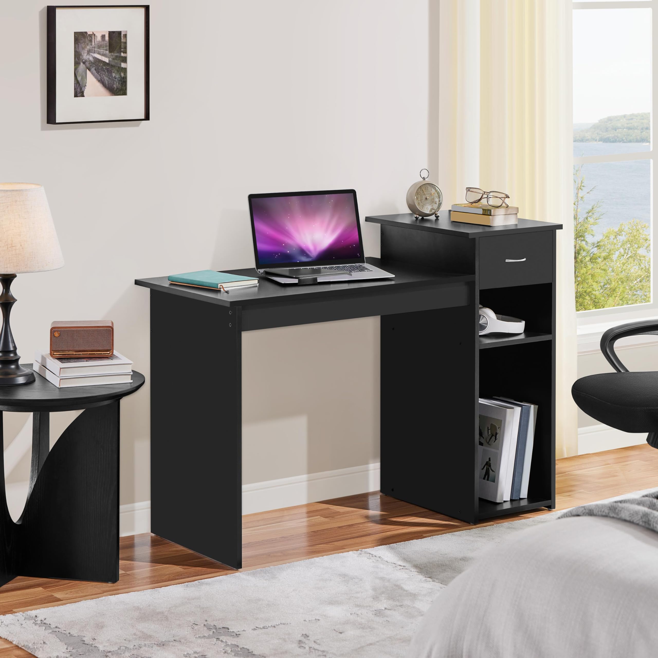 Computer Desk & Ergonomic Chair Set