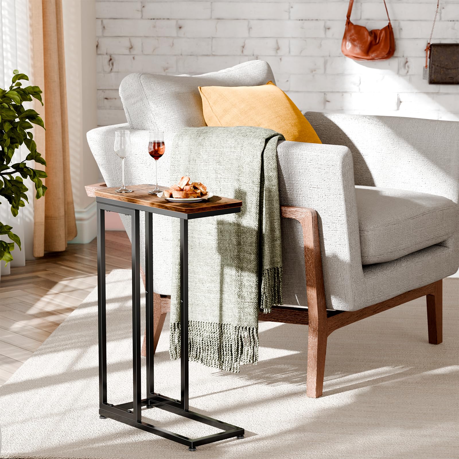 C-Shaped Side Table Set of 2