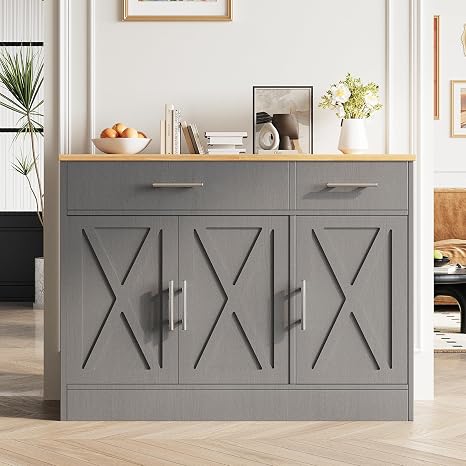Farmhouse Sideboard Buffet Cabinet with Storage