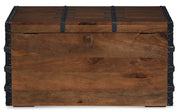 Brown Storage Trunk Coffee Table