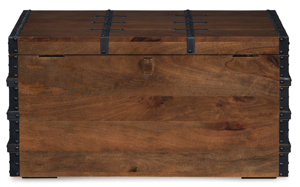 Brown Storage Trunk Coffee Table