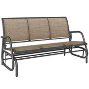3-Person Outdoor Patio Glider Bench