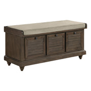 Lift-Top Storage Bench with Shutter Front