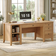 Solid Pine Desk with Drawers
