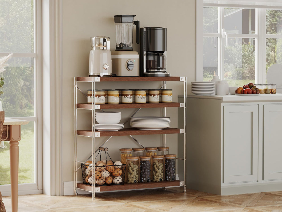 3-Tier Adjustable Industrial Bookshelf