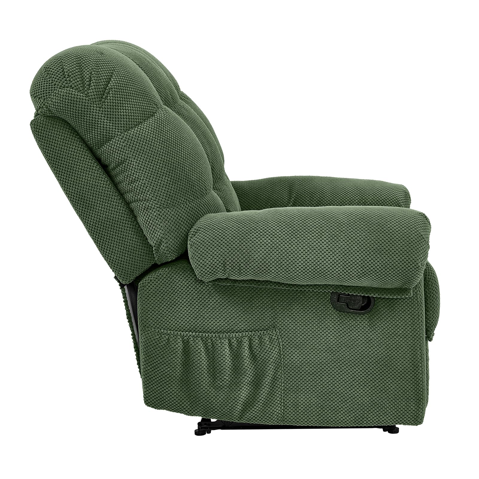 Overstuffed Manual Recliner Chair